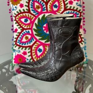 Western High Heel Booties.